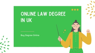 Online Law Degree in UK