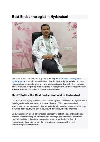 Thyroid Care in Hyderabad_ Meet the Specialists Making a Positive Impact