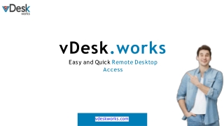 4 Reasons Why You Should Try vDesk.works
