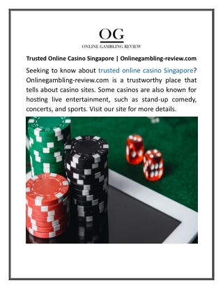 Trusted Online Casino Singapore Onlinegambling-review