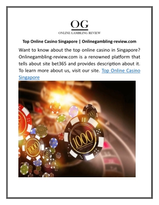 Top Online Casino Singapore Onlinegambling-review