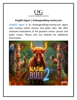 King855 Agent Onlinegambling-review