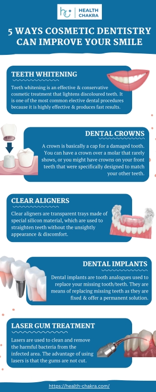 5 WAYS COSMETIC DENTISTRY CAN IMPROVE YOUR SMILE