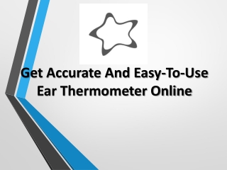 Buy Accurate And Affordable Ear Thermometer Online