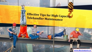 Effective Tips for High Capacity Telehandler Maintenance