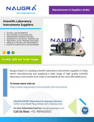 Scientific Laboratory Instruments Suppliers