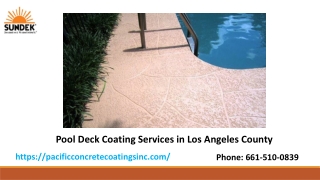 Hire Perfect Pool Deck Coating Services in Los Angeles County