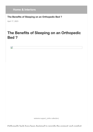 the-benefits-of-sleeping-on-orthopedic