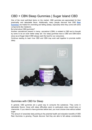 CBD   CBN Sleep Gummies _ Sugar Island CBD