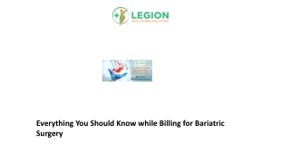 Everything You Should Know while Billing for Bariatric Surgery