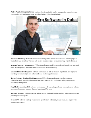 Erp Software in Dubai