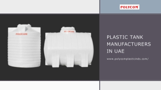 plastic tank manufacturers in uae