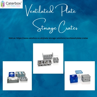 Ventilated Plate  Storage Crates