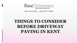 Things To Consider Before Driveway Paving In Kent