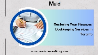 Mastering Your Finances Bookkeeping Services in Toronto