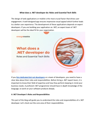 What does a .NET developer do_ Roles and Essential Tech Skills