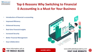 Top 6 Reasons Why Switching to Financial  E-Accounting is a Must for Your Busine