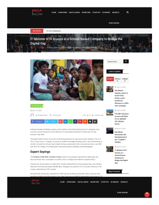 indiabiz-live-it-minister-ktr-invests-in-a-school-based-company-to-bridge-the-digital-gap-