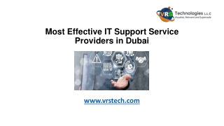 Most Effective IT Support Service Providers in Dubai?