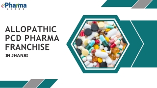 Allopathic PCD Pharma Companies in Jhansi