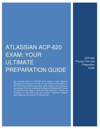 Atlassian ACP-620 Exam: Your Ultimate Preparation Guide