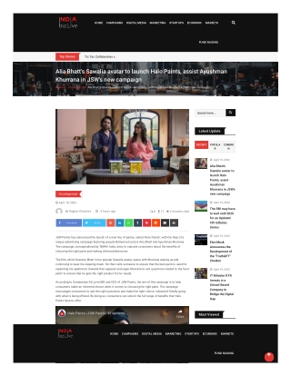indiabiz-live-alia-bhatts-sawalia-avatar-to-launch-halo-paints-assist-ayushman-khurrana-in-jsws-new-campaign-