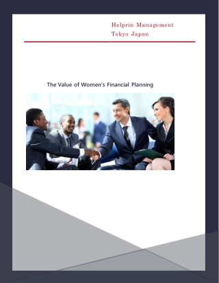 The Value of Women's Financial Planning