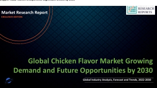 Chicken Flavor Market Growing Demand and Future Opportunities by 2030