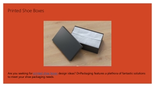 Printed Shoe Boxes