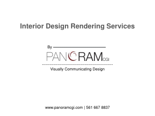 Interior Design Rendering Services by Panoram CGI