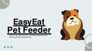 EASYEAT: Raised Feeding Bowls For Dogs