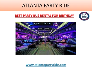 Best Party Bus Rental For Birthday