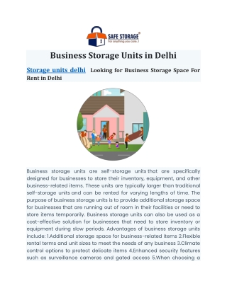 Business Storage Units in Delhi