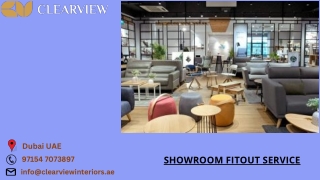 Showroom fitout service - Clearview Interior