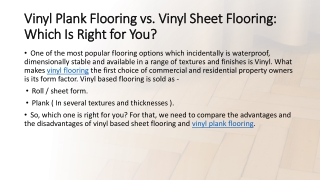 Vinyl Plank Flooring vs Vinyl Sheet Flooring Which Is Right for You