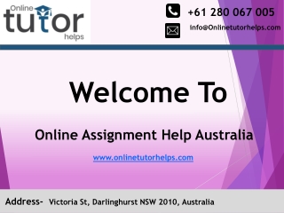 Online Assignment Help Australia