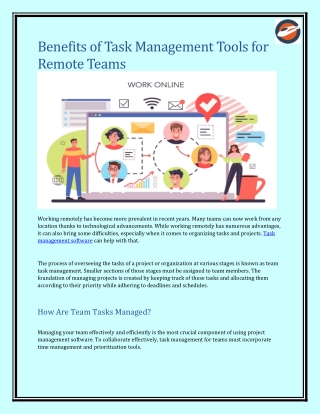 Benefits of Task Management Tools for Remote Teams