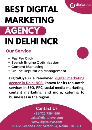 Best Digital Marketing Agency In Delhi NCR