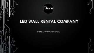 LED WALL RENTAL COMPANY