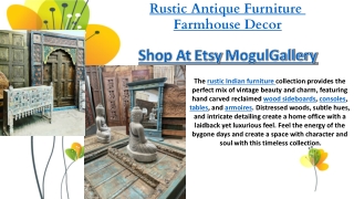 Rustic Antique Furniture  Farmhouse Decor
