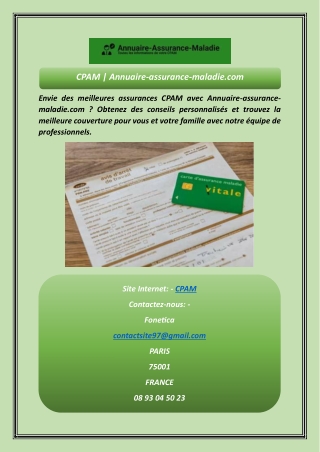 CPAM | Annuaire-assurance-maladie.com