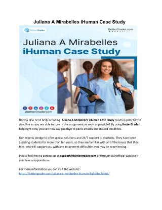 Juliana A Mirabelles  iHuman Case Study