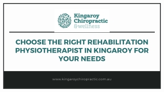 Choose the Right Rehabilitation Physiotherapist in Kingaroy for Your Needs