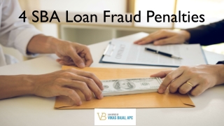 4 SBA Loan Fraud Penalties