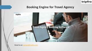 Booking Engine for Travel Agency