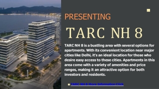 TARC NH 8  Affordable and Luxurious 2BHK & 3BHK Apartments