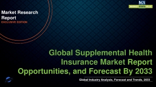 Supplemental Health Insurance Market Growth, Cost Analysis and Forecast till 2033