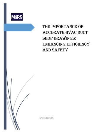 The Importance of Accurate HVAC Duct Shop Drawings Enhancing Efficiency and Safety