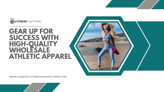 Elevate Your Athleisure Collection With Wholesale Athletic Wear