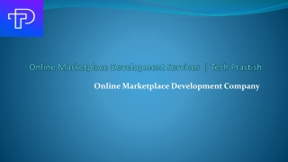 Online Marketplace Development Services | Online Marketplace Development Company
